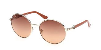 Guess Brown Gradient Round Mens Sunglasses GU00260 32F 56