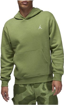 Nike Jordan Air Jordan Brooklyn Fleece Printed Pullover Hoodie Asia Sizing Light Olive Green FJ7775-340