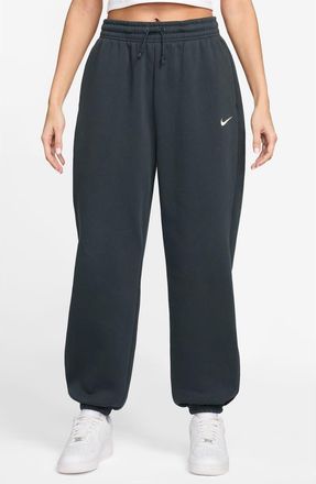 Nike Sportswear Phoenix Fleece High-Waisted Oversized Sweatpants in 391 Seawd/Sail at Nordstrom, Size X-Small