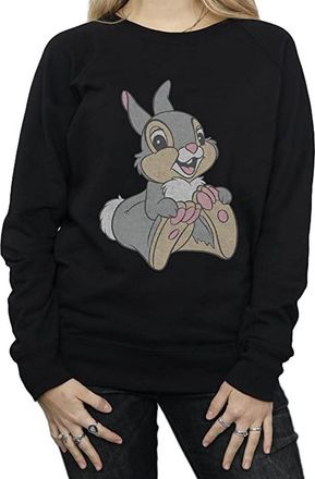 Disney Dames/Dames Klassiek Thumper Katoenen Sweatshirt (Zwart)