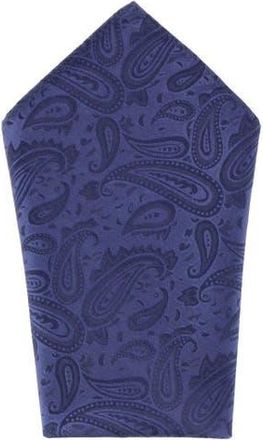 Trafalgar Store Banbury Tone on Tone Paisley 12 Inch Silk Pocket Square in Navy Blue at Nordstrom