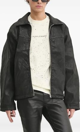 HUGO BOSS Bomber con zip e design a inserti - Nero