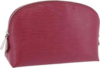 Louis Vuitton Pre-owned Cosmetic Pouch - Dames - Vintage Accessoires - Rood - ONE Size - Leer - Vintage