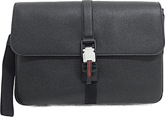 Gucci Bags, male, Black, Size: ONE SIZE Crossbody Bag Piuma Calf