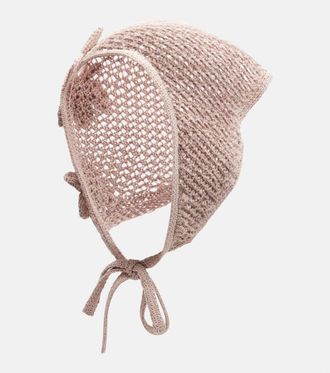 Bananhot Pa&ntilde;uelo de croch&eacute; con aplique floral