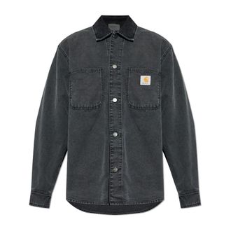Carhartt Work in Progress Mitch Denim Shirt - Heren - Spijkeroverhemden - Zwart - M - Denim - Overhemden