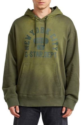 G-Star Logo Graphic Hoodie in Combat at Nordstrom, Size Xx-Large