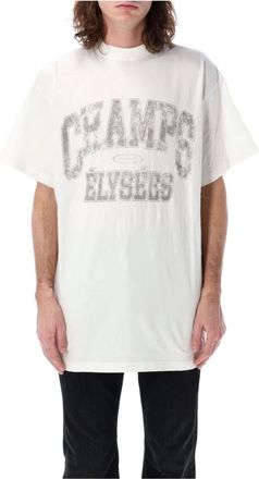 Balenciaga Vintage Champs-Élysées T-Shirt with Crinkle Effect
