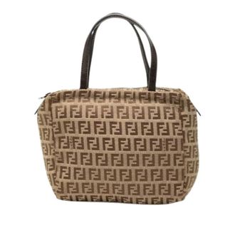 Fendi Pre-owned Canvas Handbag - Dames - Pre-owned - Beige - Maat: ONE Size Leer