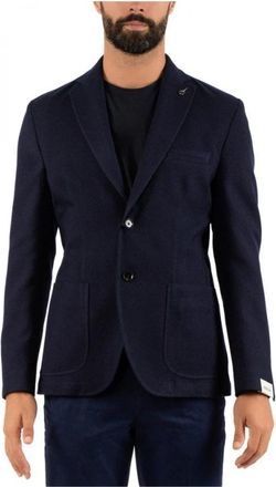 Paoloni Herenjas - Heren - Blazers - Blauw - XS - Katoen - Jassen