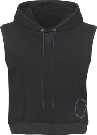 Active By Lascana Hoodie LASCANA ACTIVE, Damen, Gr. XL (48/50), blau (dunkelgrau), Obermaterial: 60% Baumwolle, 40% Polyester, Sweatshirts Hoodie, ohne &Auml;rmel