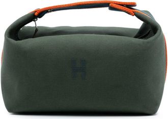 Herm&egrave;s Pre-owned Hermes Large Toile Bride A Brac Case 2D0F4F7LO116OBY7