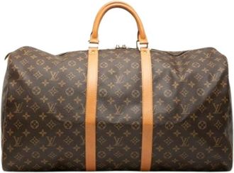 Louis Vuitton Pre-owned Weekend Bags, female, Brown, Size: ONE SIZE Pre-owned Keepall 55