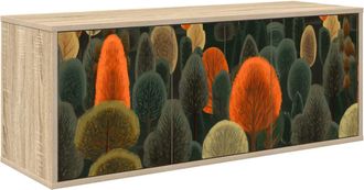 vidaXL Mueble De Tv Montado En La Pared Zaandam 102 X 33 X 40 Cm Vidaxl