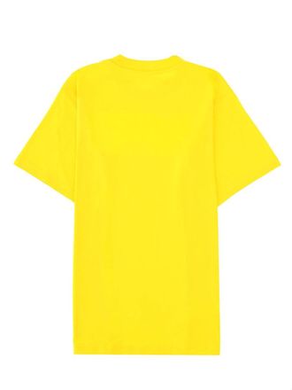 Moschino Logo-Embroidered T-Shirt - Yellow