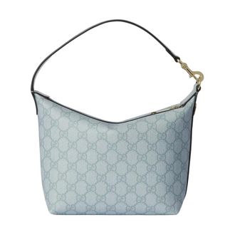 Gucci Dames, Tassen, Blauw, Maat: ONE Size Katoen