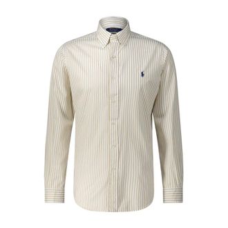 Polo Ralph Lauren Casual Overhemden - Heren - Casual Overhemden - Bruin - M - Leer - Overhemden