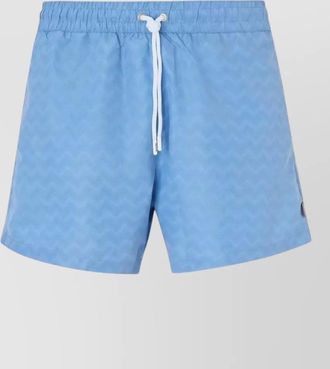 Missoni medium length zigzag swim shorts pockets