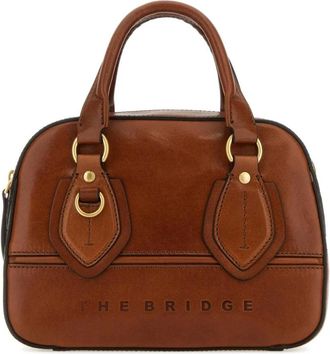 The Bridge Leren Handtas - Dames - Handtassen - Bruin - ONE Size - Leer - Tassen