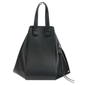 Loewe Pre-owned Handbags, female, Black, Size: ONE SIZE Pre-owned Hammock Small Calf Leather 2way Bag