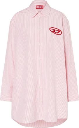 Diesel Dames, Blouses & Shirts, Roze, Maat: M/L Viscose