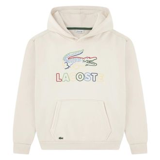 Lacoste Kids Sweatshirts, male, Beige, 5 Y, Graphic Core Hoodie