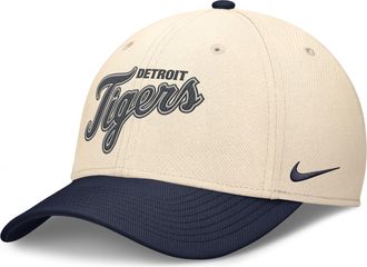 Nike Detroit Tigers Statement Rise Swoosh Nike Mens Dri-FIT MLB Hat in Brown | NB1701YSDG-0VE