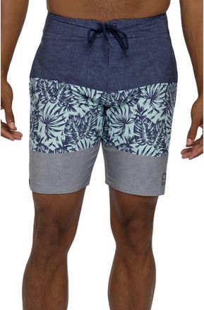 Travis Mathew Swim-Up Bar Board Shorts in Heather Dress Blues at Nordstrom Rack, Size 32