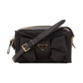 Prada Shoulder Bag - female - Prada - Cross Body Bags - Black - ONE SIZE - Bags