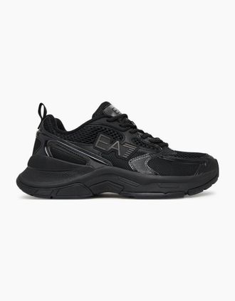Emporio Armani Mens Predator Sneaker - Black - Size: 10
