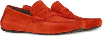 Ferragamo Suede Leather Loafer - Red
