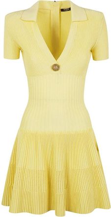 Balmain Mujer, Vestidos, Amarillo, Talla: XS