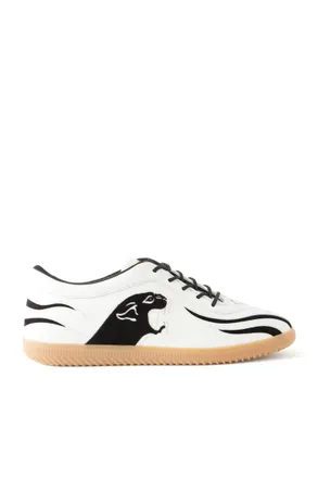 Valentino Garavani Kicky Suede-Trimmed Leather Sneakers