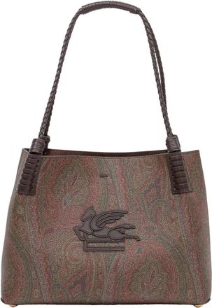Etro Small Libra Tote - Dames - Shoppers - Bruin - ONE Size - Leer - Tassen