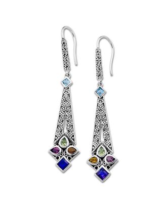 Samuel B. Silver 1.95 ct. tw. Gemstone Earrings