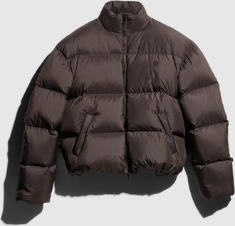 Gucci Padded Polyester Puffer Jacket, Brown, Ready-to-wear