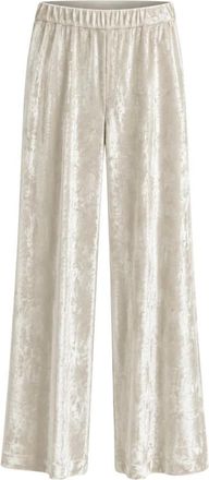 Jucca Wijde broek - Dames - Wijde Broeken - Beige - S - Broeken