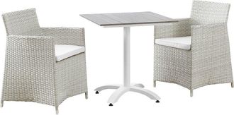 ModWay Discontinued Modway Junction 3Pc Outdoor Patio Wicker Rattan Dining Set