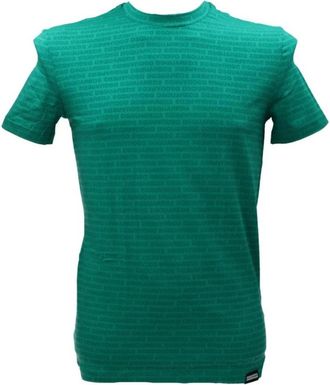 Dsquared2 Essenti&euml;le Ronde Hals T-Shirt - Heren - T-shirts - Groen - L - Katoen - Tops