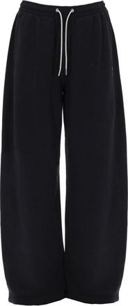 Alexander Wang Mid-Waist Jogger Pants with White Drawstring and Wide-Leg Silhouette