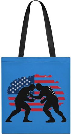Generic Wrestling Flag Tote Bag for Women Men Shoulder Bags Purses Pouch Handbags