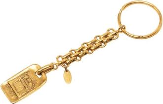 Chanel Pre-owned Metal Key Holder - Dames - Vintage Accessoires - Geel - ONE Size - Vintage