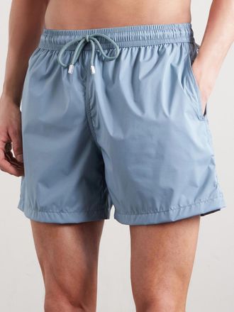 Fedeli Madeira Airstop Straight-Leg Mid-Length Swim Shorts