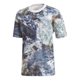 adidas originals Casual Printing Gym Round Neck Sports Short Sleeve Multi-Color GD9276