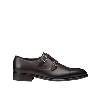 Doucal's Schoen met dubbele gesp - Heren - Nette schoenen - Bruin - 44 EU - Leer - Schoenen