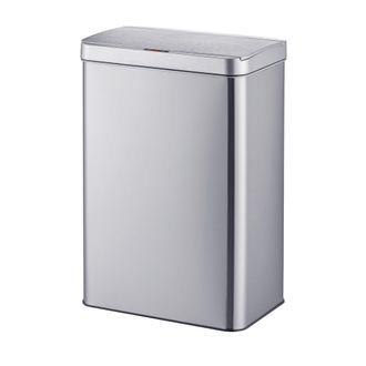 Relaxdays Relaxdays Cubo De Basura Con Sensor, 60 L, Tapa Autom&aacute;tica, Soporte Para Bolsas, Acero Inoxidable, Para Cocina, Plateado