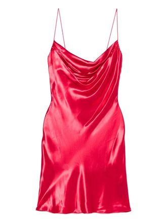 Balmain cowl-neck dress - Pink