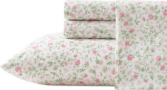 Laura Ashley 200 Thread Count Bonnie Percale Sheet Set