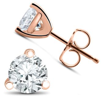 Pompeii3 3/4 ct TDW Lab Grown Diamond Martni Studs Lab Grown