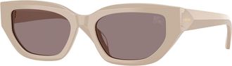 Burberry BE4463D Asian Fit 42447N Womens Sunglasses Brown Size 54